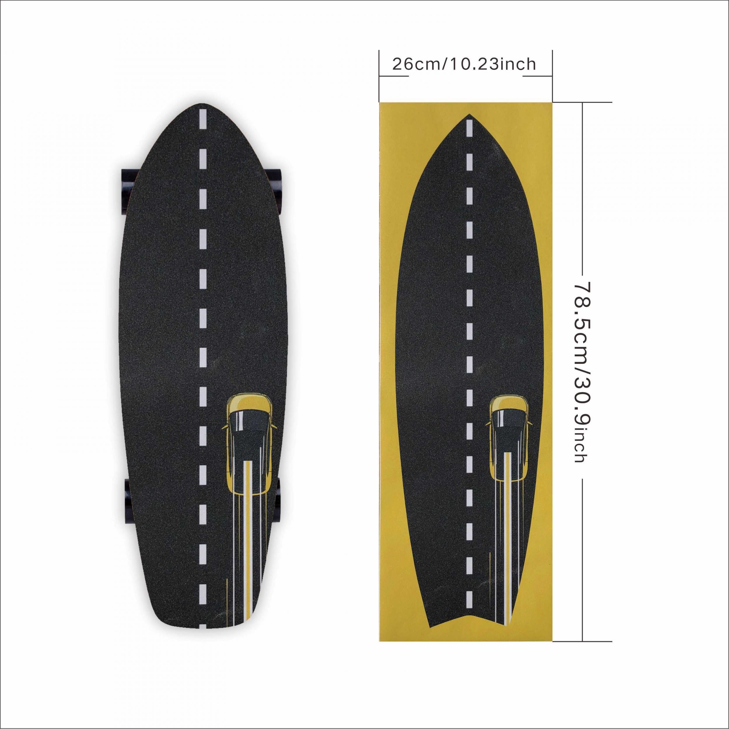 Surfing Skateboard Sandpaper Anti-slip Tape Waterproof Wear-resistant