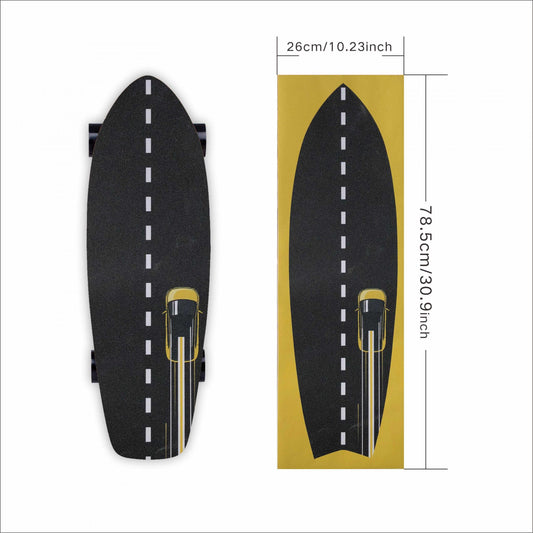 Surfing Skateboard Sandpaper Anti-slip Tape Waterproof Wear-resistant