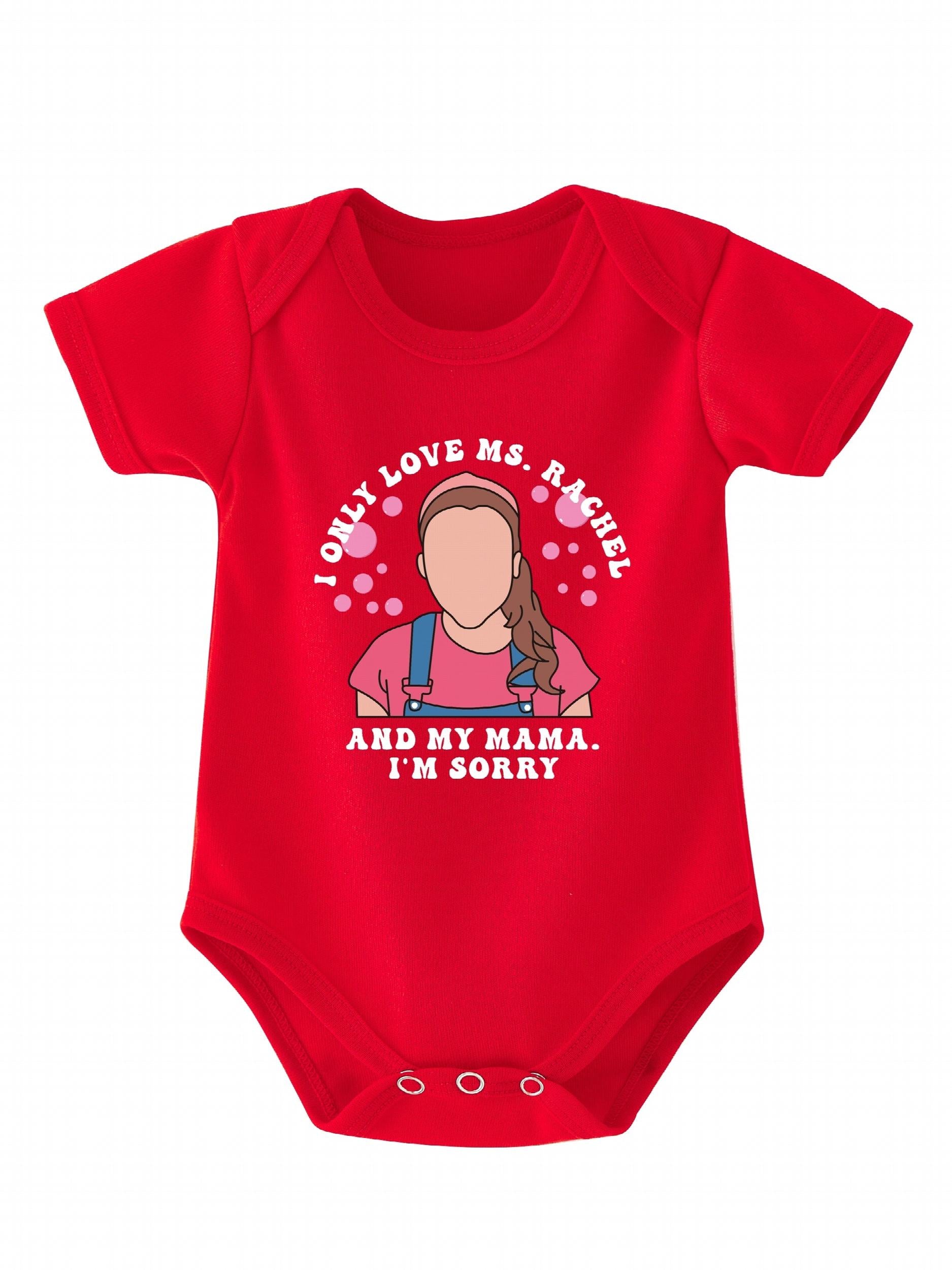 Baby Girls Cartoon Print Onesie for Summer