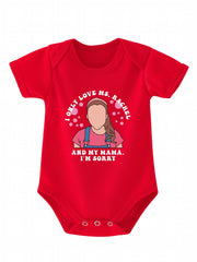 Baby Girls Cartoon Print Onesie for Summer