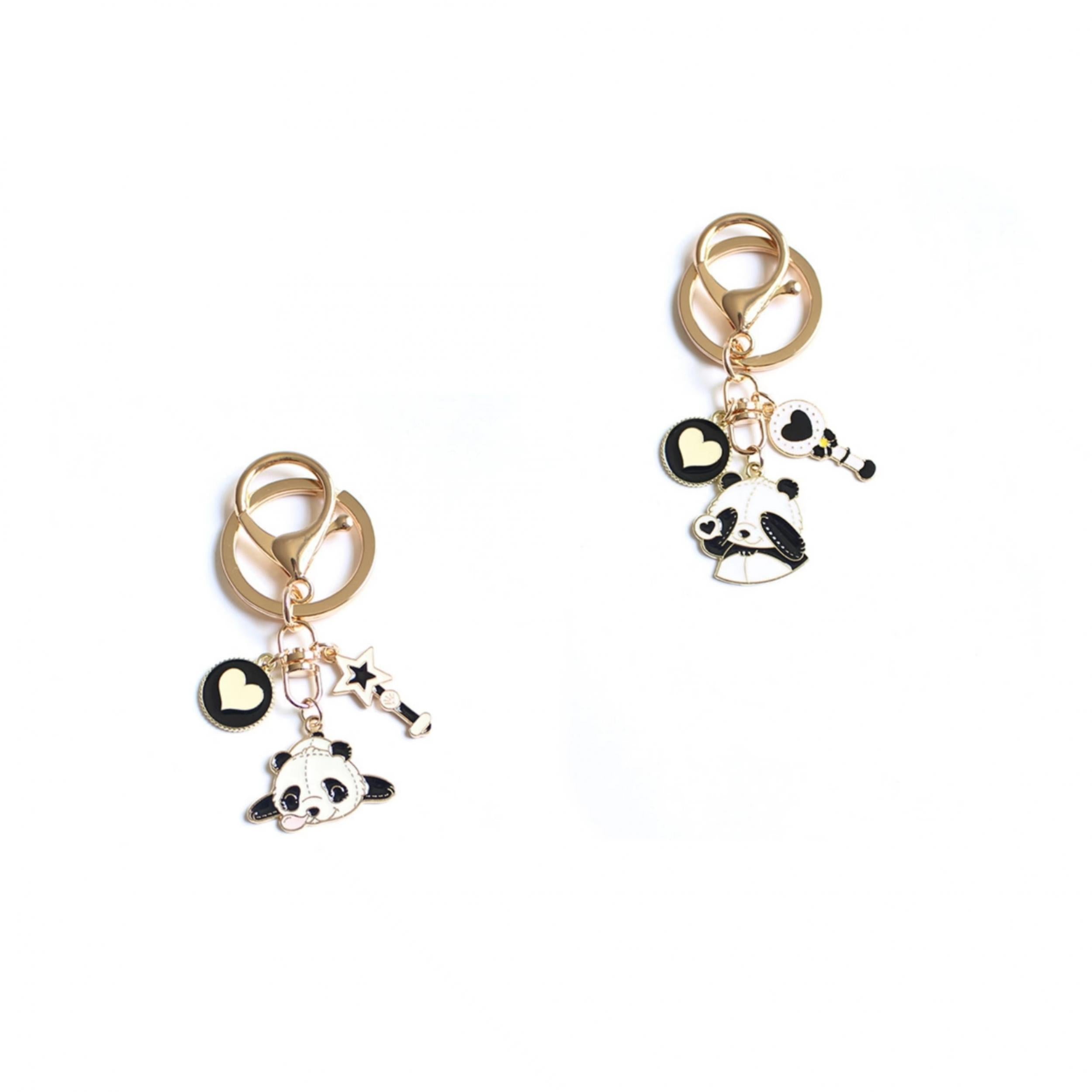1pc Panda Pendant Animals Panda Keyring Handbag Accessories Bag Accessories