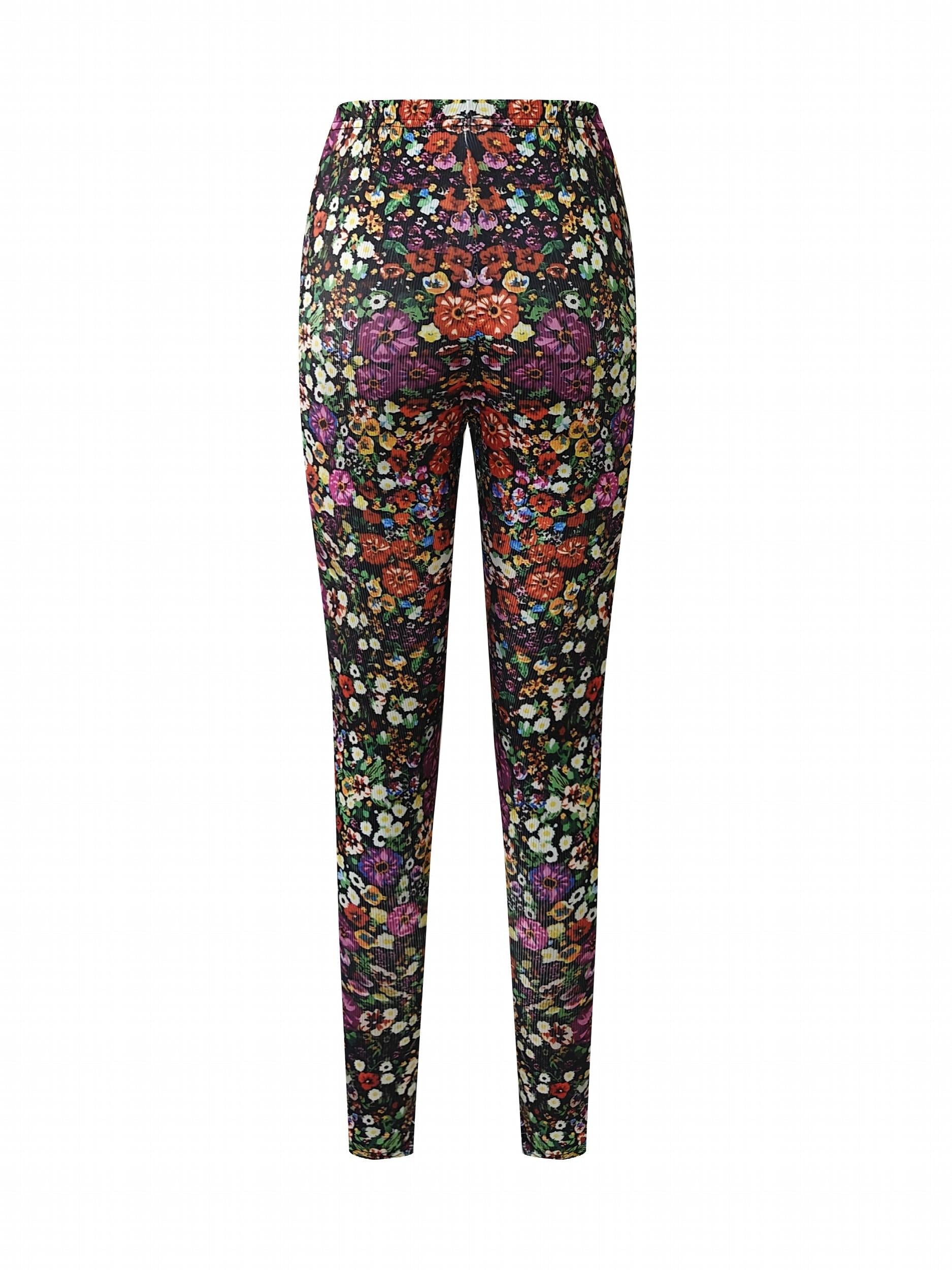 Floral Yoga Workout Pants High Stretch Leggings Women's Activewear