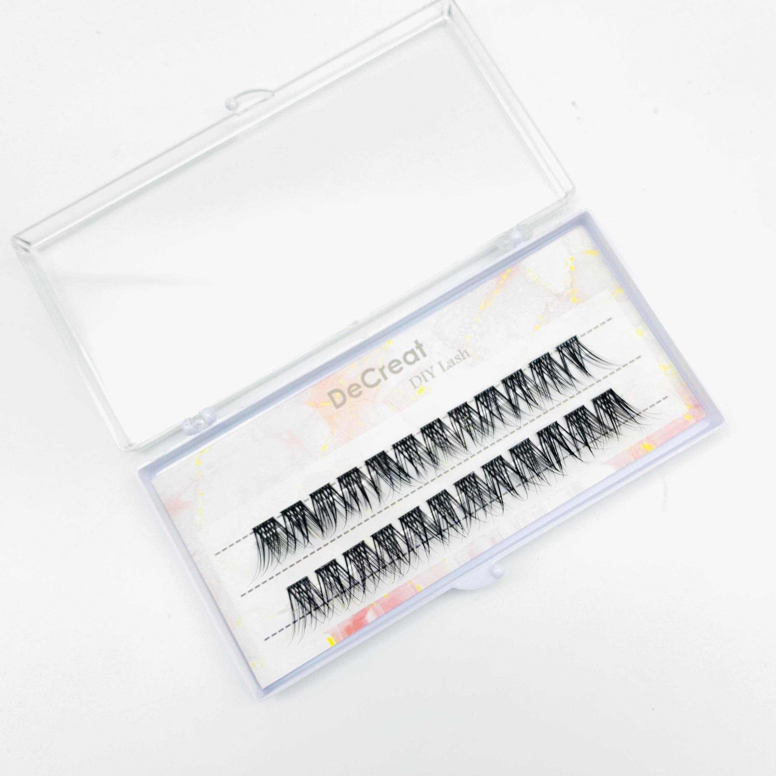 DIY Eyelash Extension Clusters 3D Segmented False Lashes Set