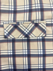Women's Plus Plaid Print Blazer Long Sleeve
