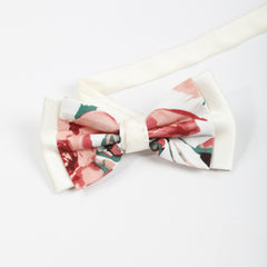 Men's Banquet Flower Double Layer Neck Pullover Bow Tie