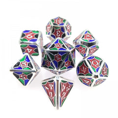 7pcs Metal Dice Set for Board Game Christmas Halloween