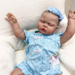 Pickle Youngsters Reborn Doll Unicorn Dress Soft Body Hand Rooted Hair
