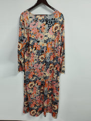 Floral Maxi Dress Long Sleeve Print