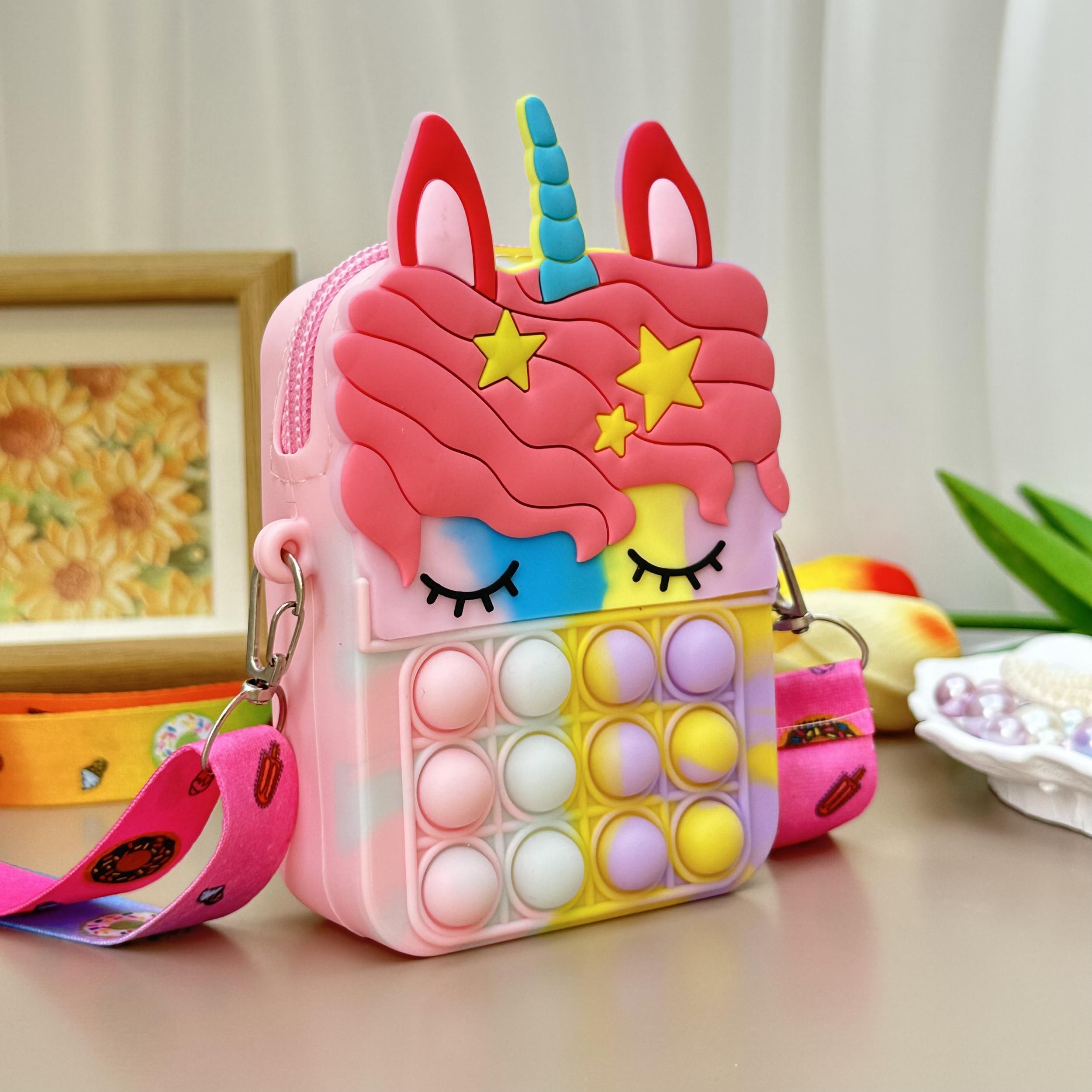 Unicorn Messenger Bag Coin Purse Pop Fidget Toy