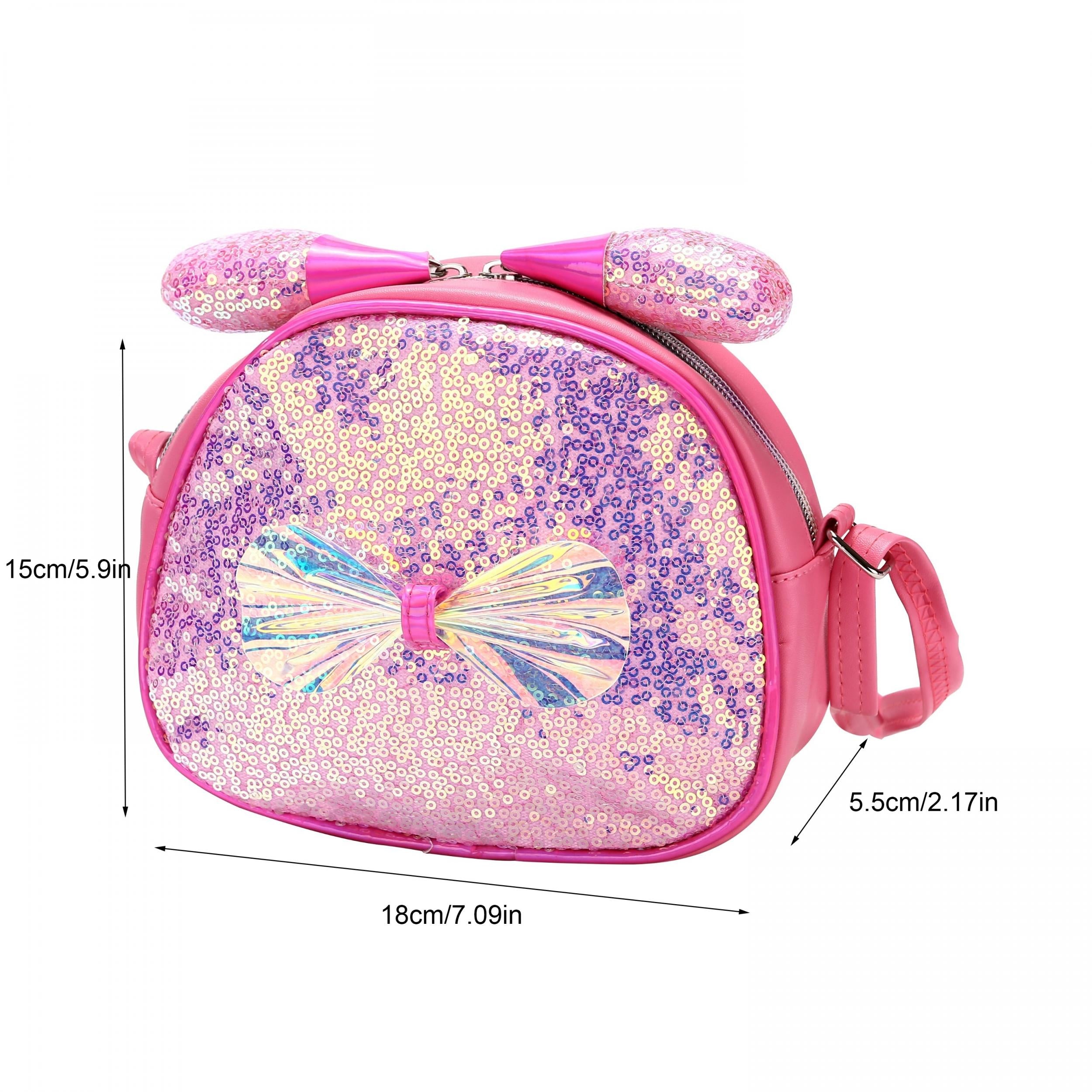 Kids Sequin Bow Crossbody Bag for Girls