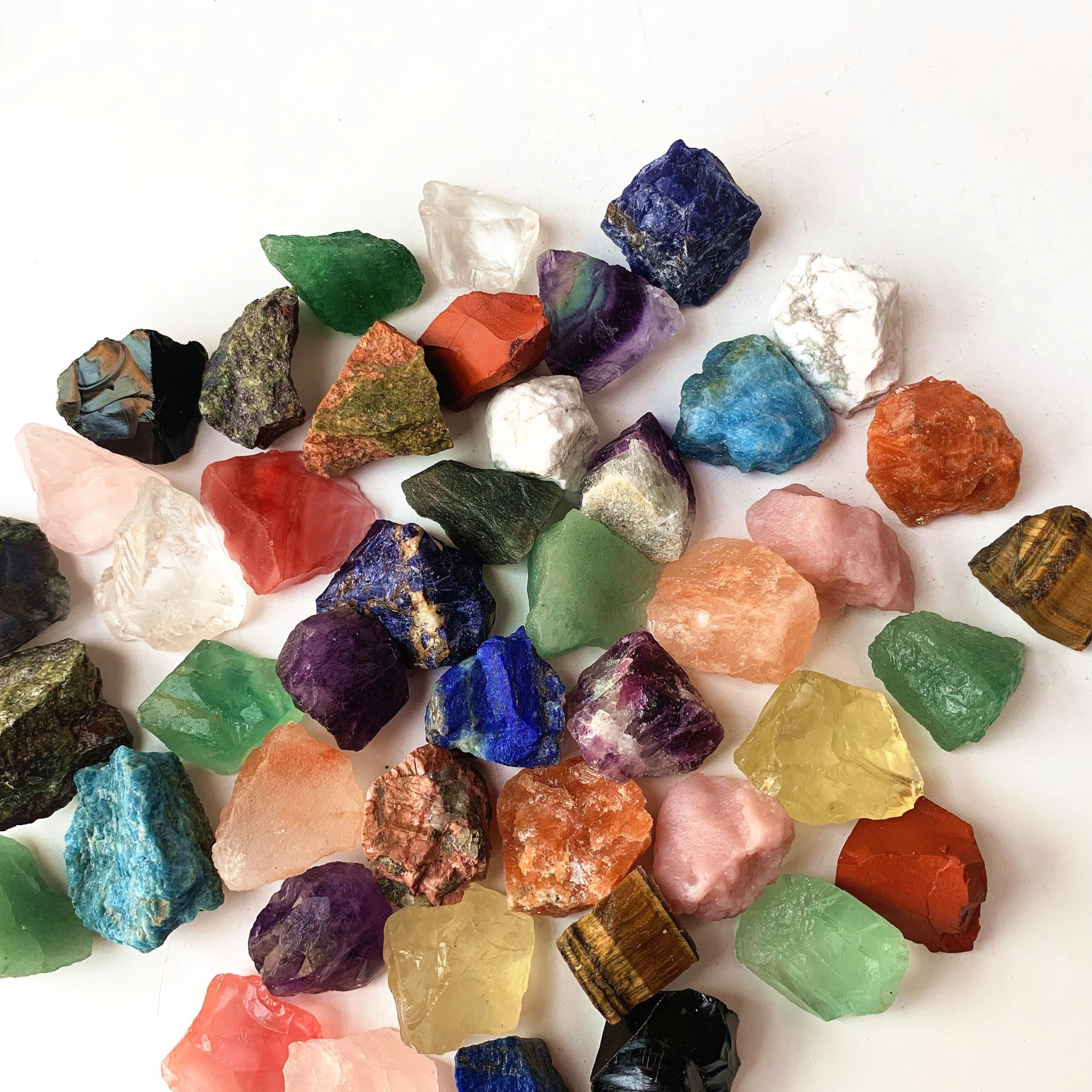 Large Mixed Rare Natural Crystal Gemstones