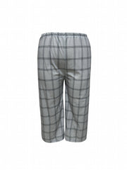 Plaid Print Blazer & Pants Suit Set