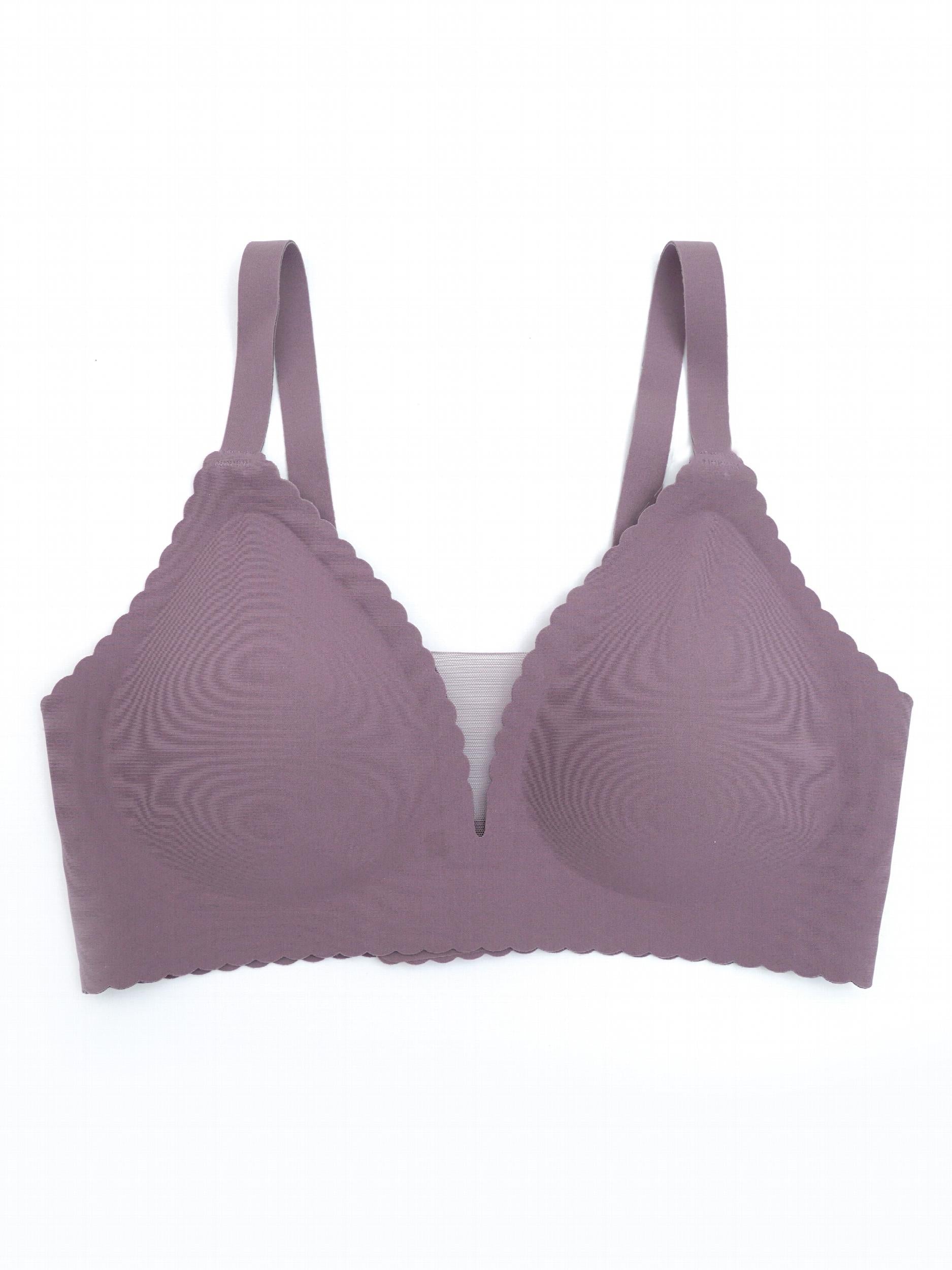 Solid Seamless Push Up Bra for Women