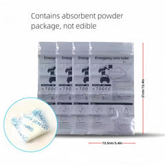 2pcs Outdoor Emergency Urine Bag for Travel and Camping