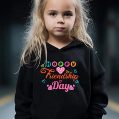 Friendship Long Sleeve Hooded Sweatshirt for Girls