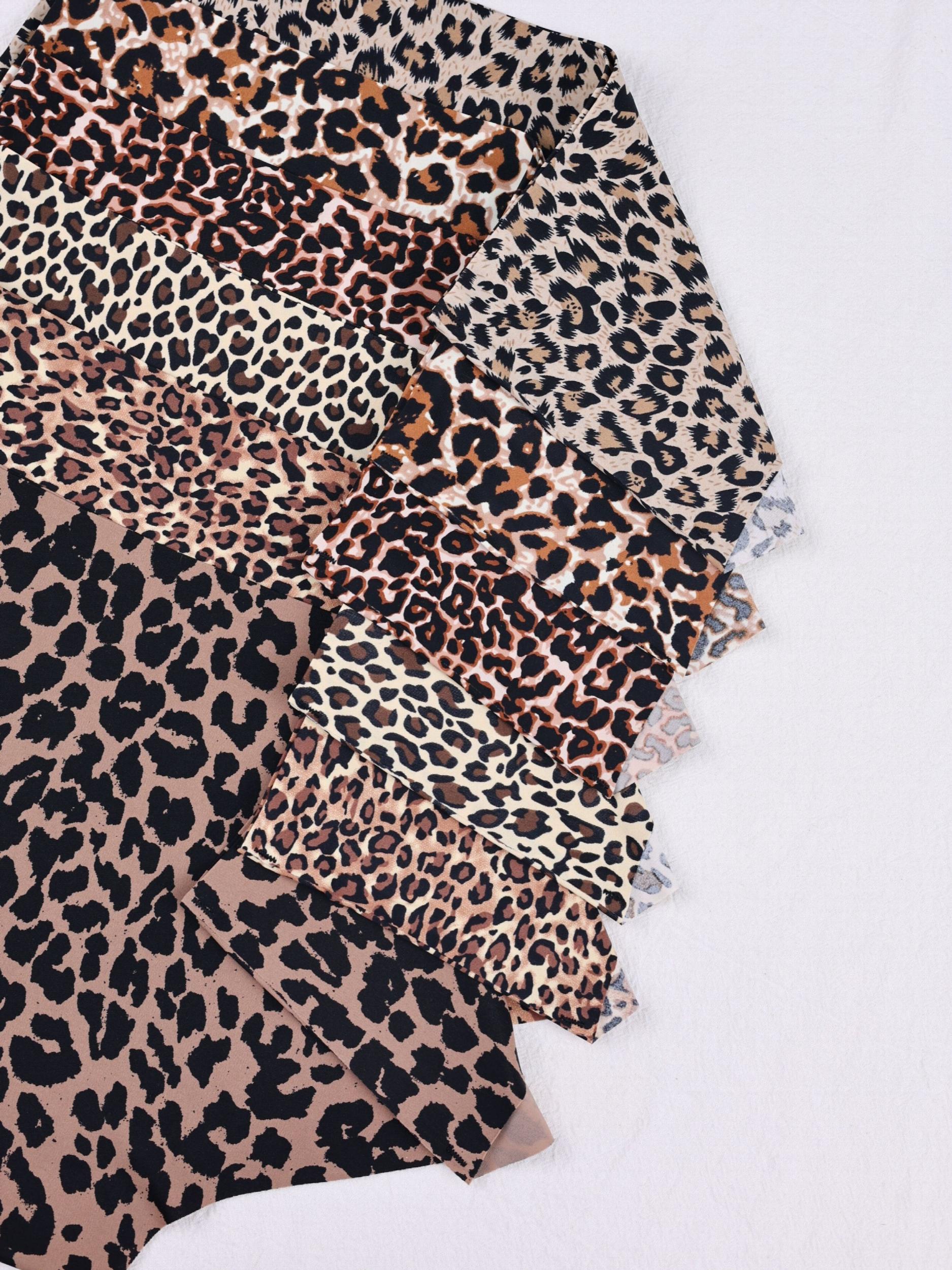 6pcs Leopard Print Briefs Comfy & Breathable Intimates Panties