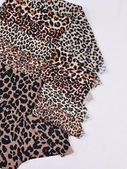 6pcs Leopard Print Briefs Comfy & Breathable Intimates Panties