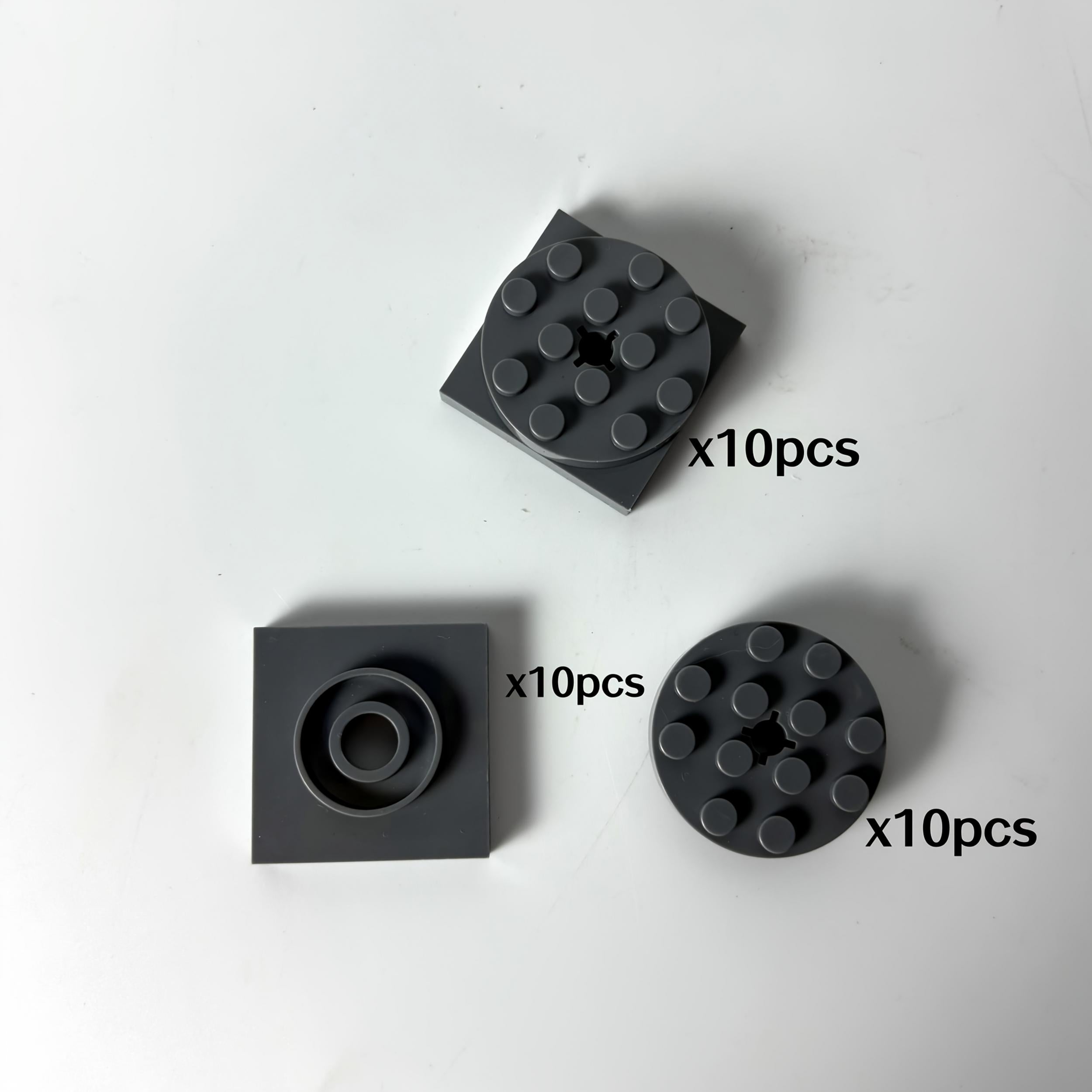 10pcs Rotatable 4x4 Turntable Base with Smooth Surface for Kids Educational Toy