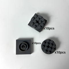 10pcs Rotatable 4x4 Turntable Base with Smooth Surface for Kids Educational Toy