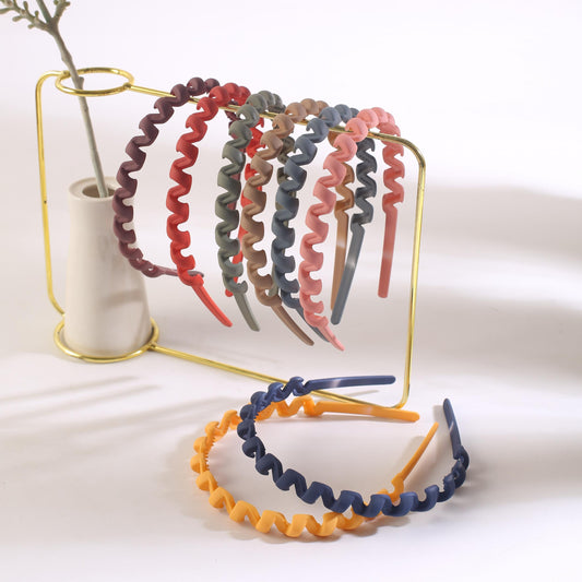 8pcs Frosted Headband Non-slip Hair Accessories