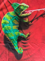 Men's 3D Chameleon Print T shirt Casual Comfy Mid Stretch Crew Neck Tee