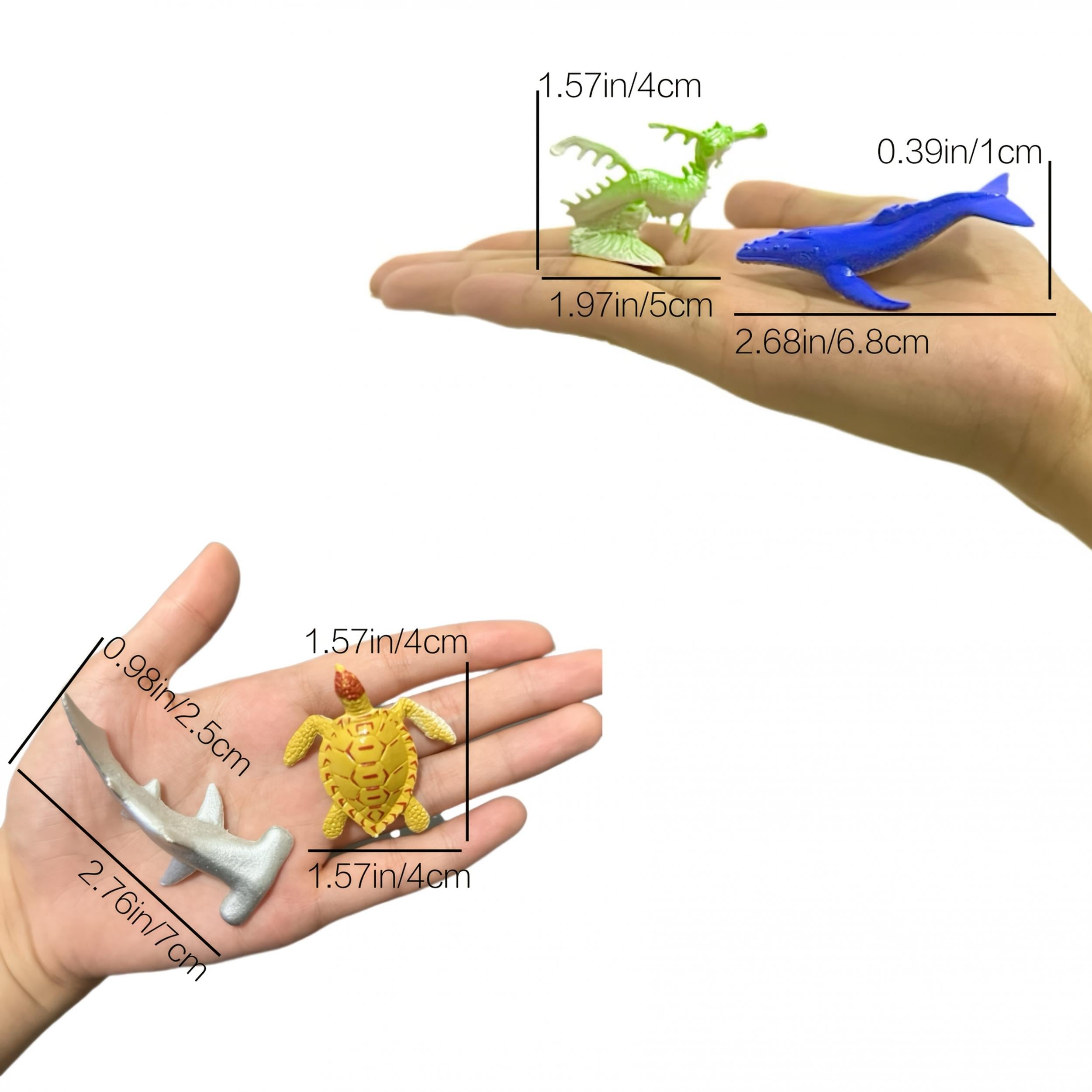 24pcs Ocean Adventure Toy Set Realistic Mini Sea Life Figures for Kids