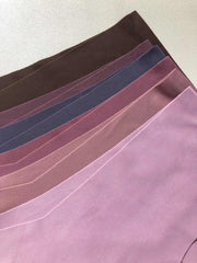 6pcs Seamless Solid Briefs Comfy Breathable Mid Rise Intimates Panties