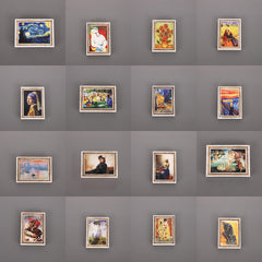 1pc Famous Painting Refrigerator Magnet 3D Magnetic Stickers