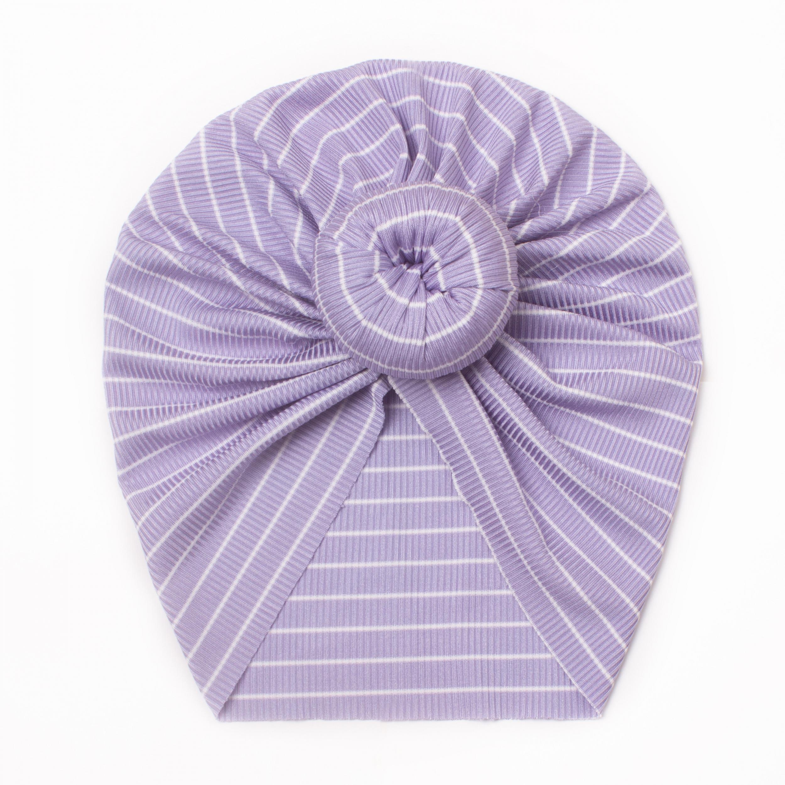 Cute Striped Baby Girls Cap for Photoshoots