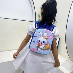 Kids 3D Cartoon Rabbit Backpack Boys Girls Kindergarten Schoolbag