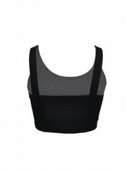 Ribbed Tank Top Crew Neck Summer Sleeveless Casual Top