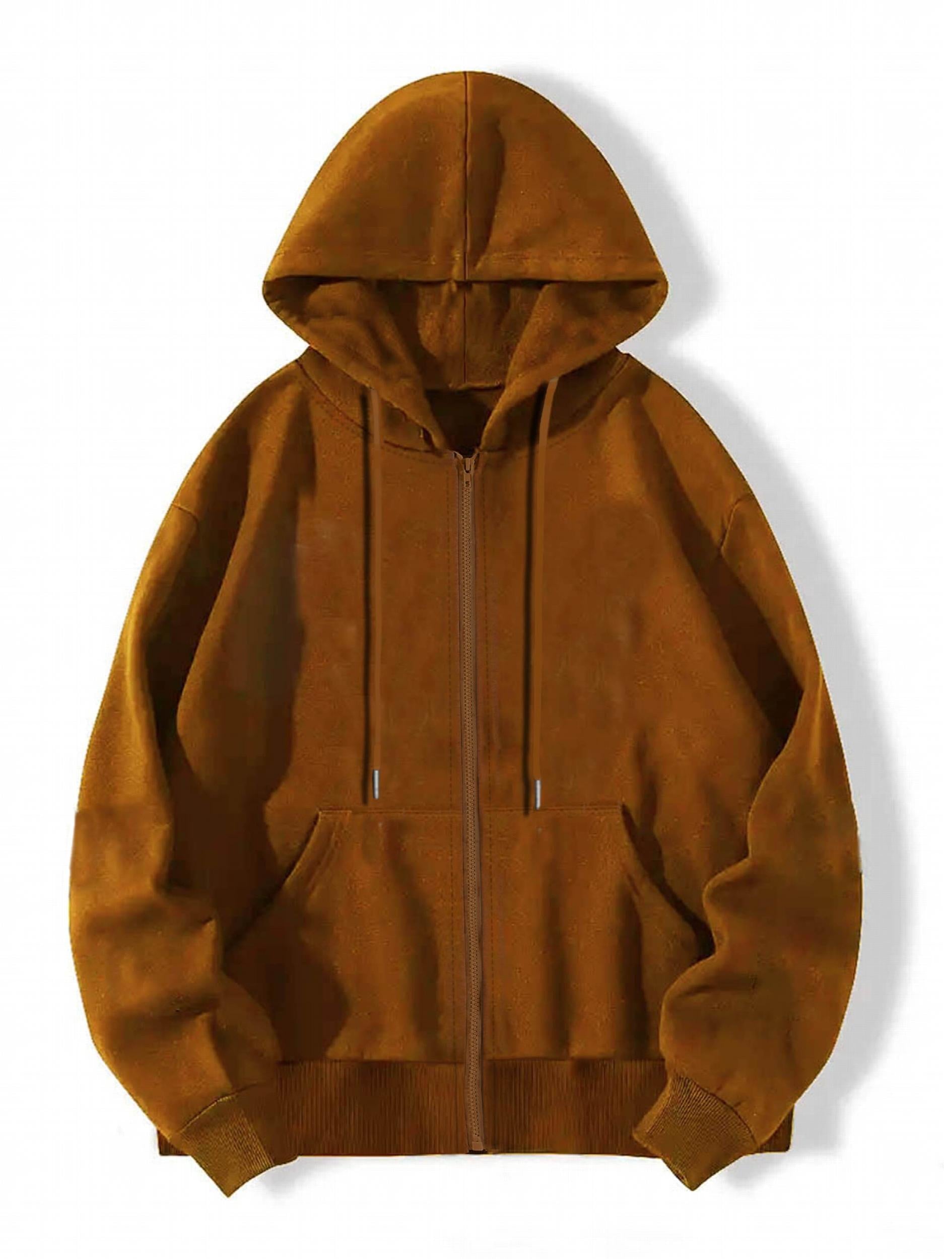 Graphic Print Zip Up Hoodie Long Sleeve Drawstring Hoodies