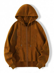 Graphic Print Zip Up Hoodie Long Sleeve Drawstring Hoodies