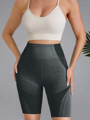 High Waist Yoga Shorts for Women - Blocks Design