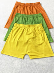 3 Pack Letter Print Waist Shorts for Women