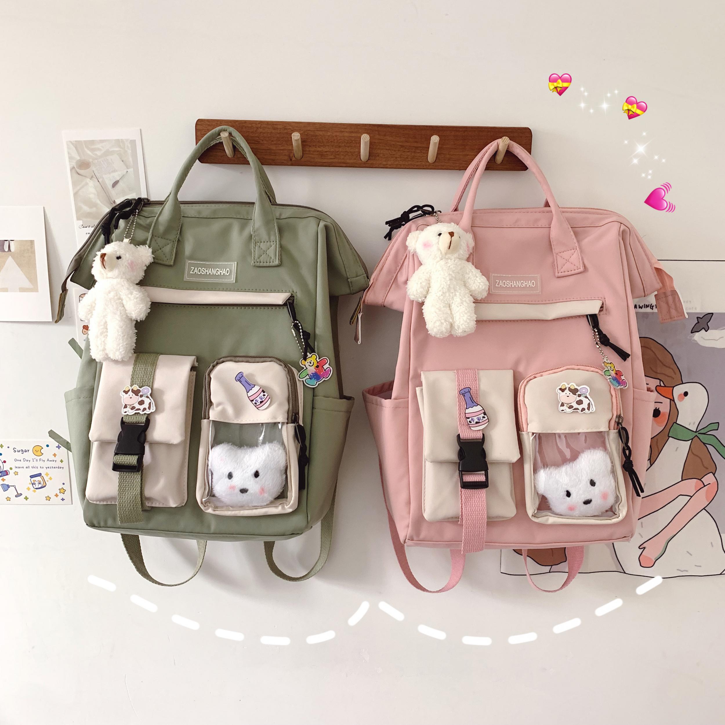 Girls Lightweight Backpack Students Casual Daypack Large Capacity School Bags