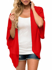 Sheer V Neck Chiffon Blouse Women's Swimwear & Clothing