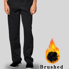 Men's Fleece Warm Training Pants Soft Thermal Plush Pants