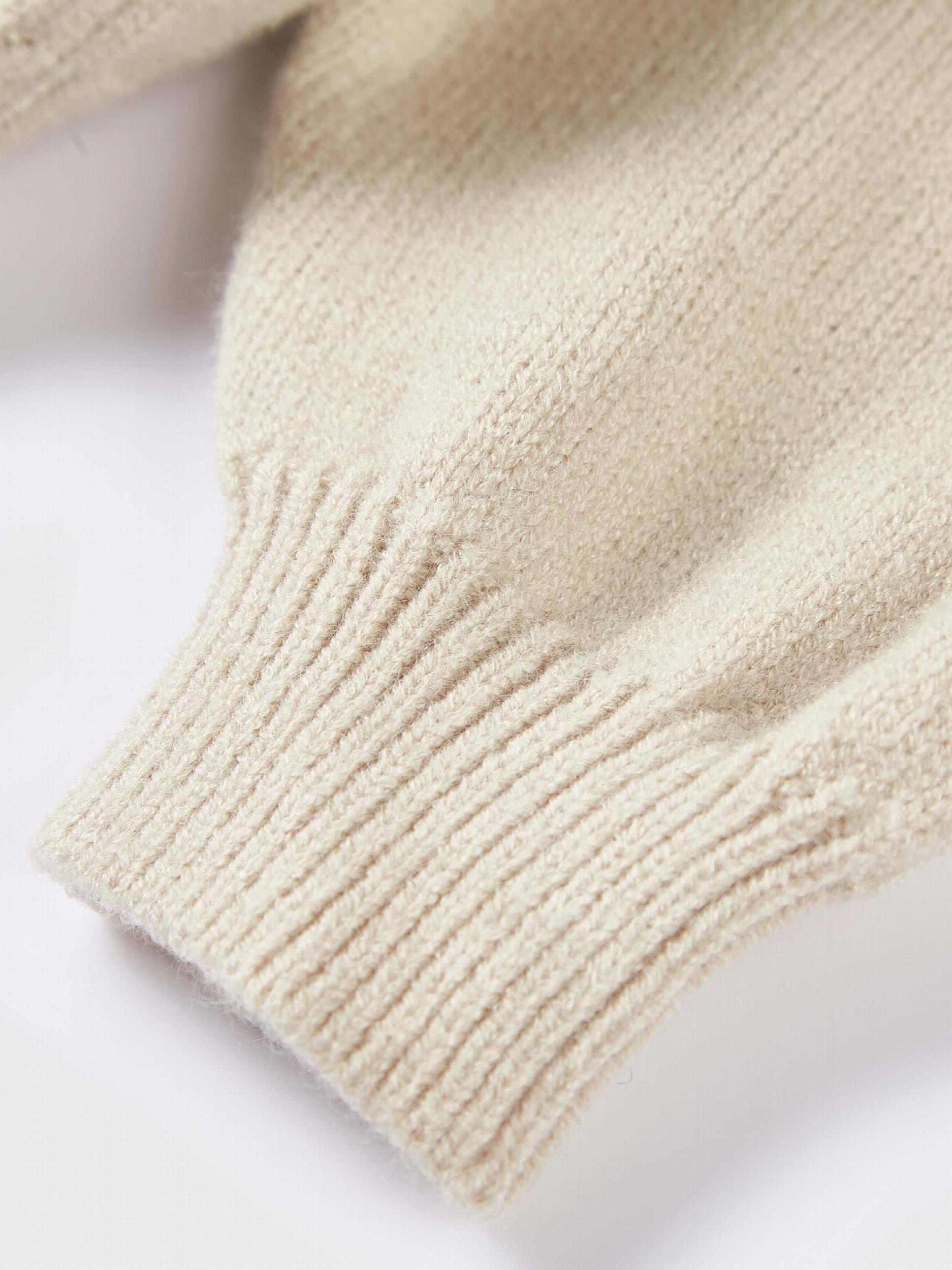 Baby Bear Pattern Knitted Sweater Cotton Pullover Top