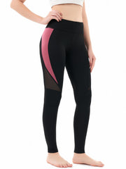 High Waist Yoga Pants Mesh Tummy Control Leggings