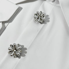 2pcs Rhinestone Button Covers - Easy Needleless Sewing - Instant Wear