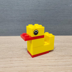 MOC Yellow Duck DIY Assembly Shapes Develops Intelligence Toy