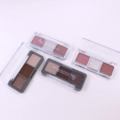 3-in-1 Eyeshadow Palette with Shimmer, Glitter, & Matte Finish