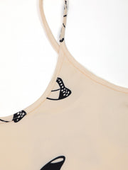 Butterfly Print Pajama Set Cami Top & Shorts Women's Loungewear