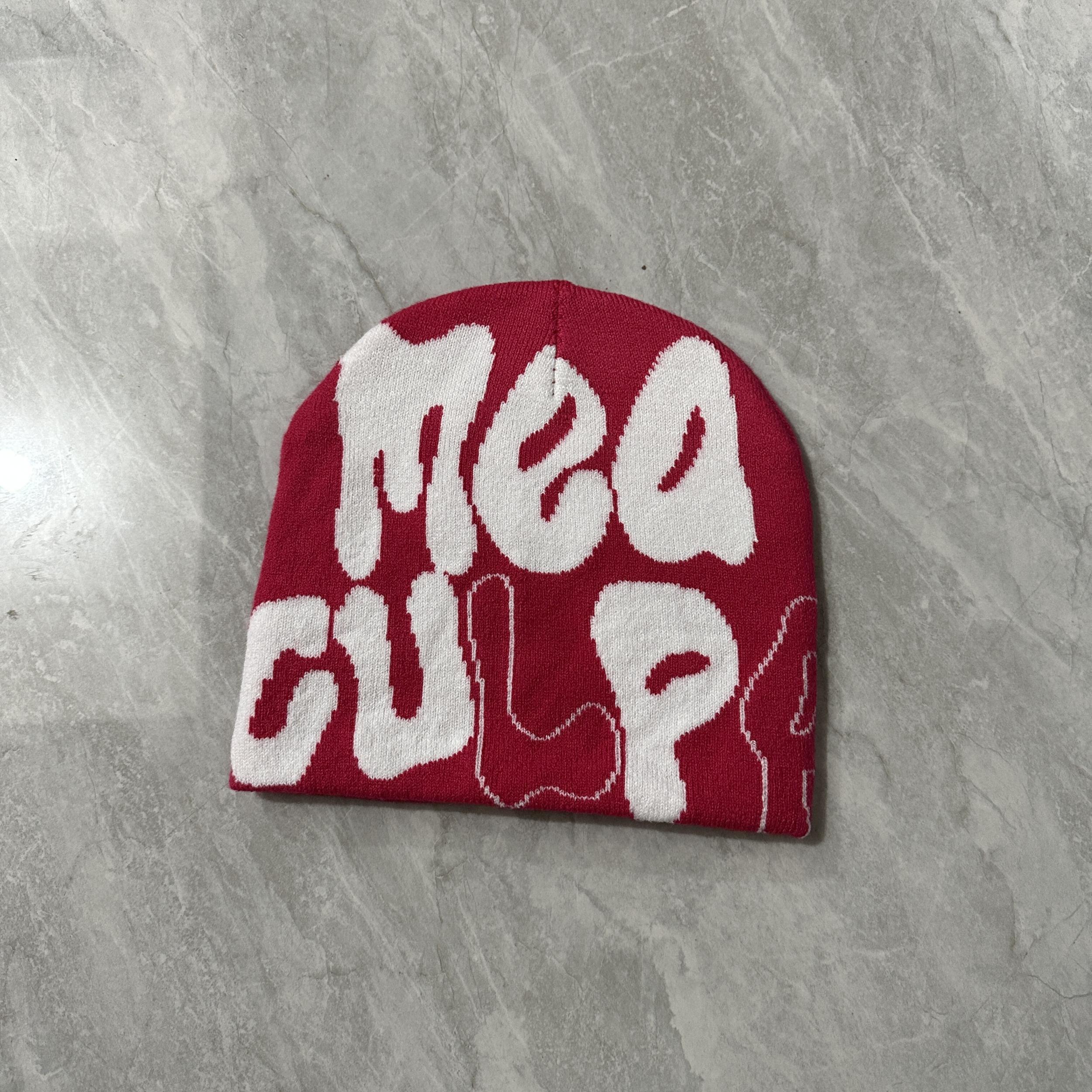 Letter Style Knitted Beanie Warm Hat