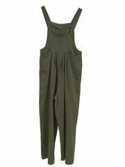 Ruched Overall Jumpsuit Wide Leg Sleeveless Casual Jumpsuit