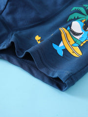 4 Pack Kids Cotton Cartoon Animal Print Underwear