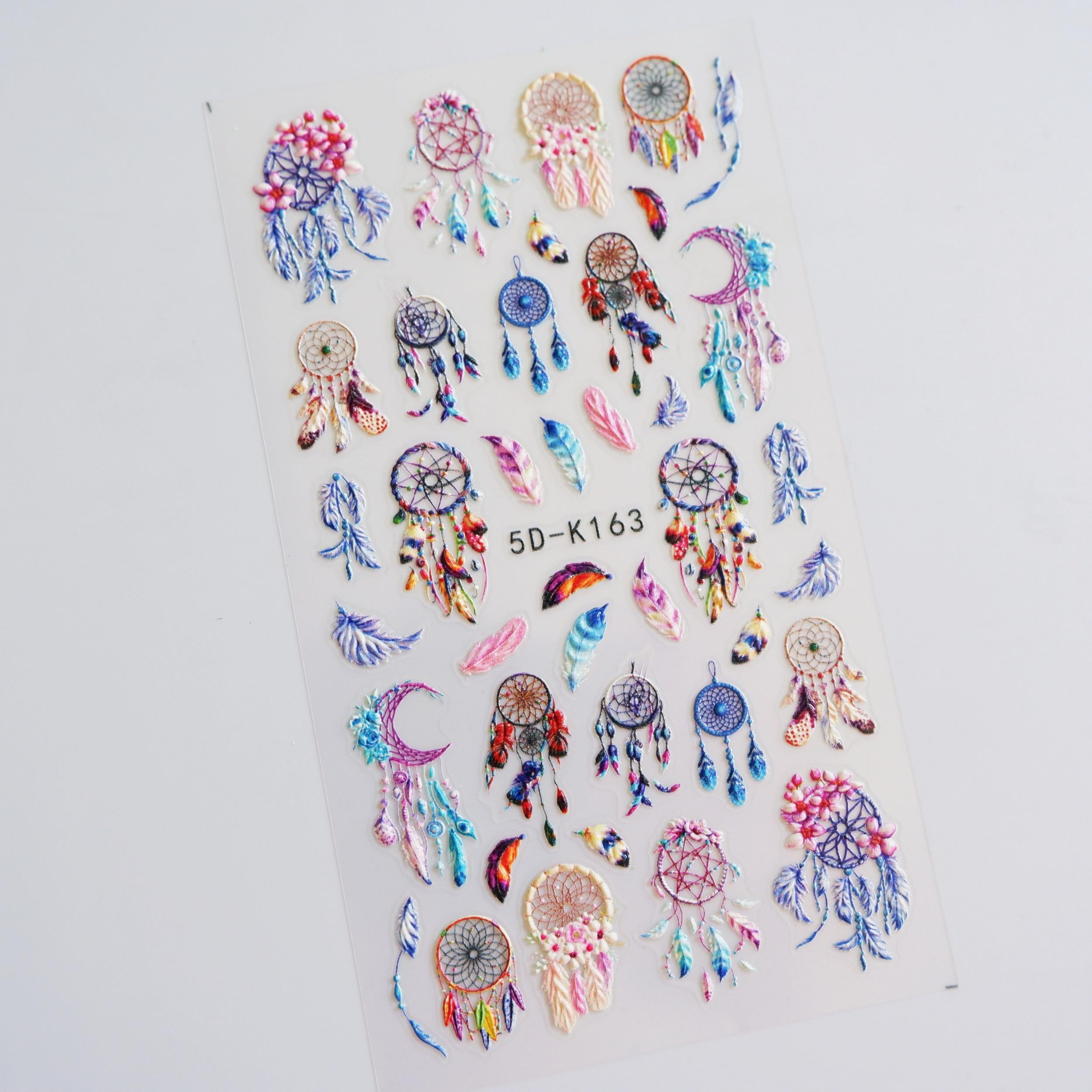 5D Embossed Dream Net Nail Sticker For Women