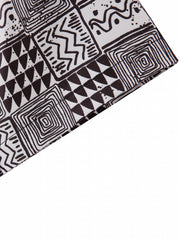 Men's Geometric Pattern Print Casual Short Sleeve Shirt