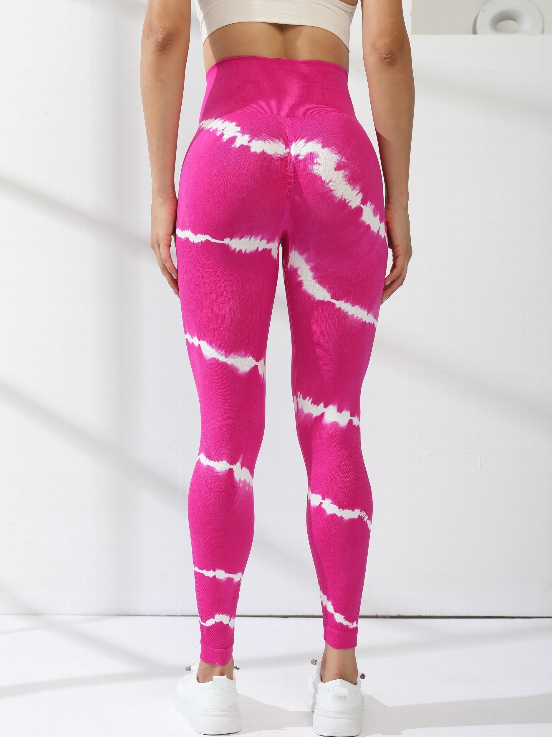 Tie Dye Fitness Leggings High Waist Yoga Pants Women's Activewear